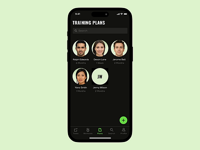 Fitness Trainer App | Training plan android android app animation animation app app design fitness ios ios app minimal mobile motion motion app motion design motion graphics sport typography ui ux workout