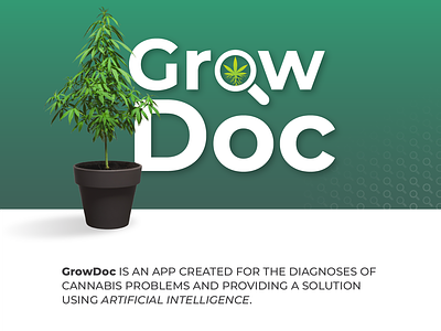 GrowDoc Ai Cannabis Cultivator app design graphic design logo ui ux