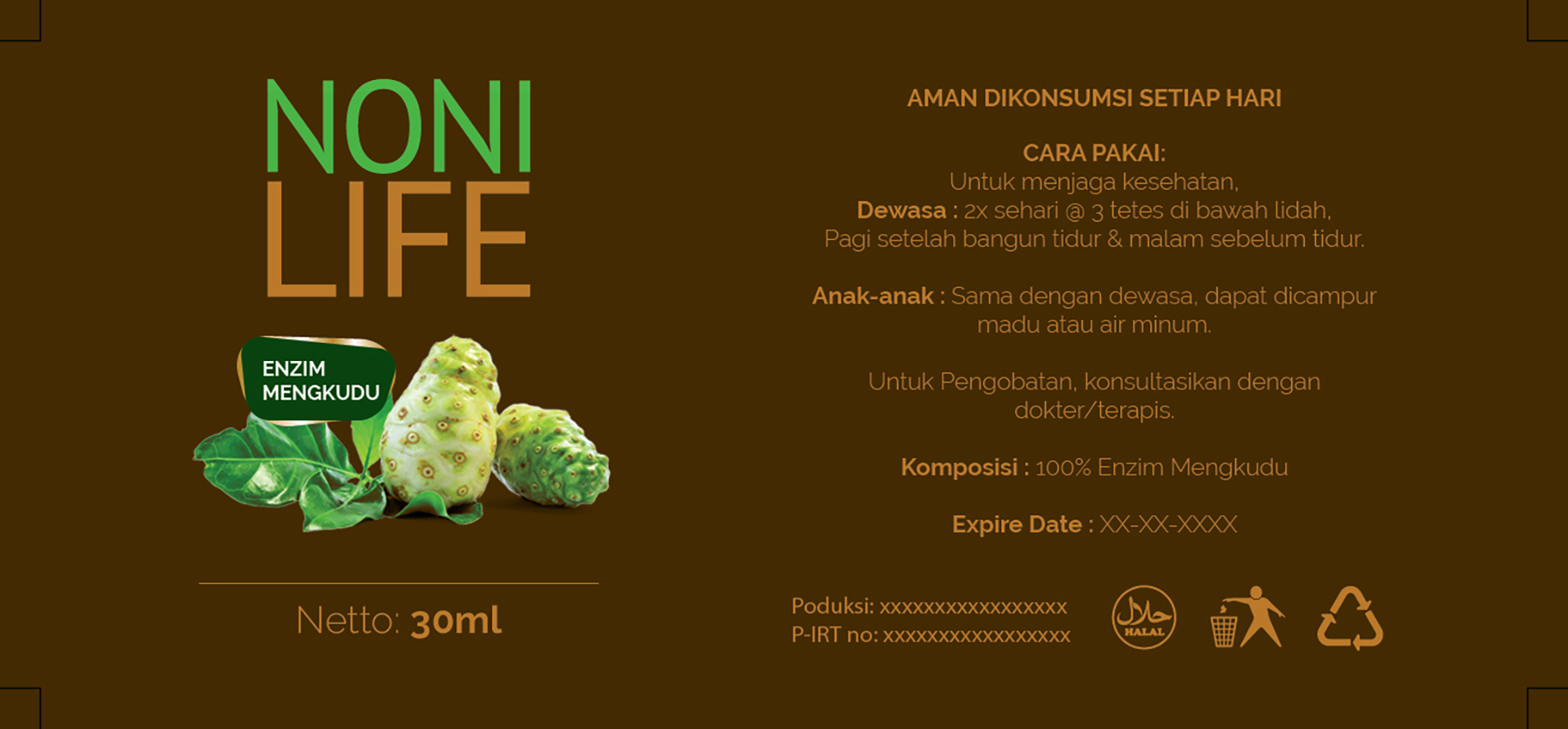 Noni Life Packaging Design by Ilham Ramdani on Dribbble