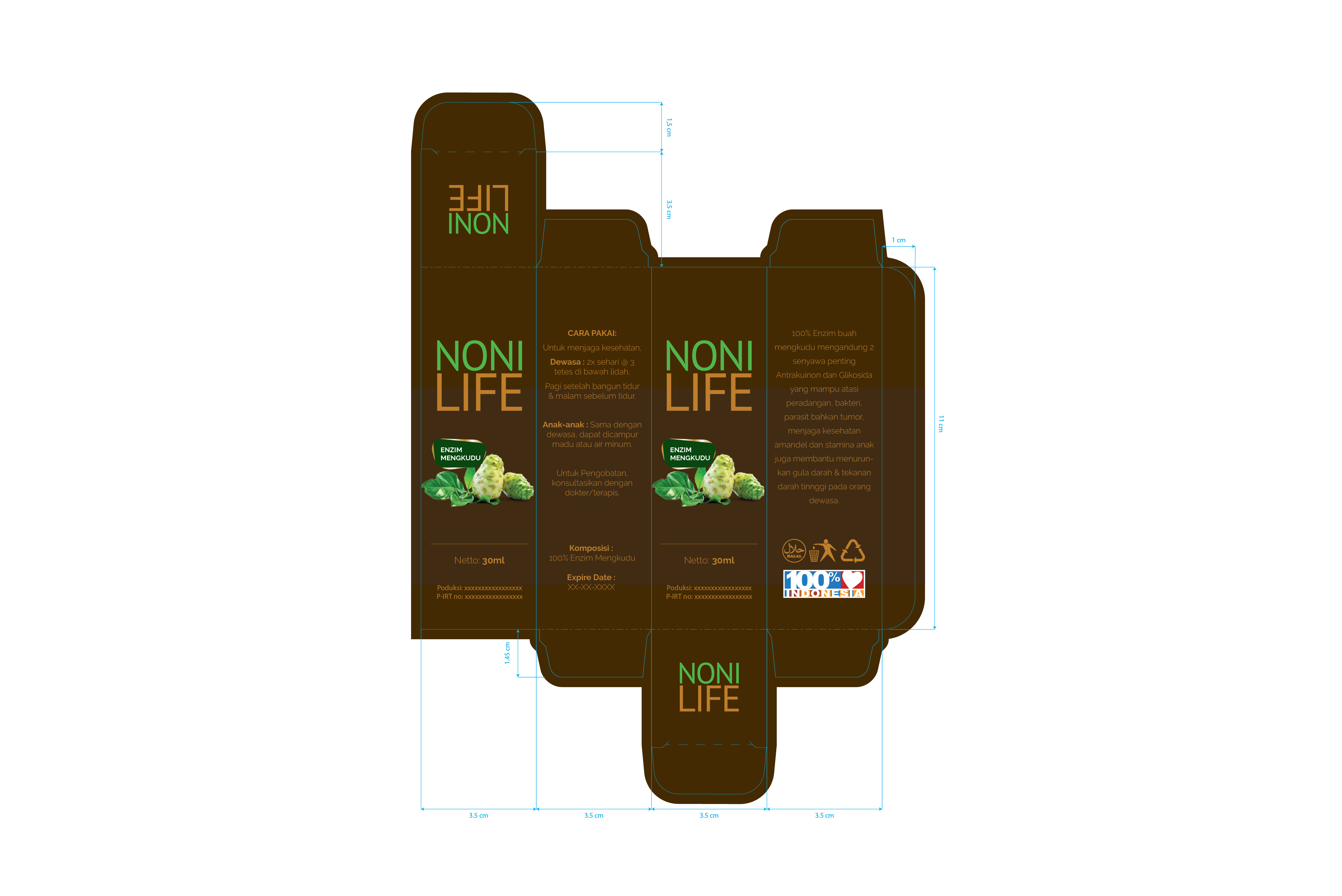 Noni Life Packaging Design by Ilham Ramdani on Dribbble