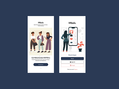 MBOIS. (Recommendation OOTD) app design typography ui ux