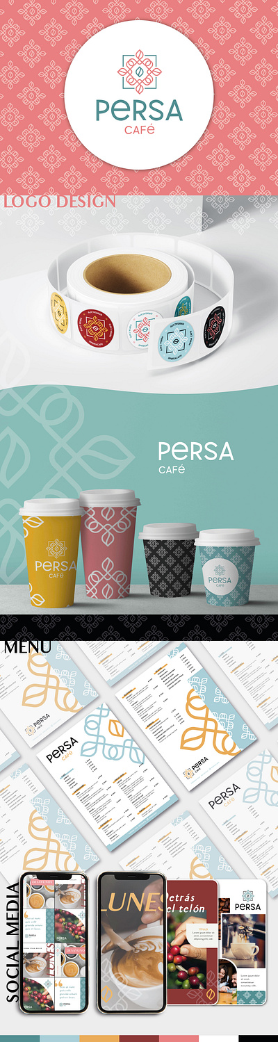 Pesa Café - Brand Design branding design graphic design illustration logo vector