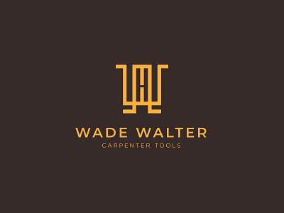 Wade Walter Carpenter Tool - Logo abstract brand identity branding carpenter logo creative creative logo design illustration logo logo concept logomark monogram vector