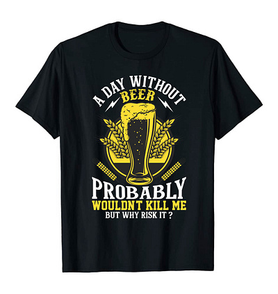 Beer T-Shirt Design. 3d animation beer beer t shirt branding custom custom t shirt design graphic design logo motion graphics t shirt ui