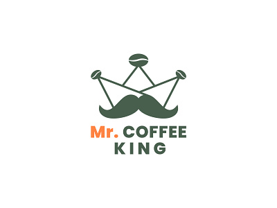 Mr. Coffee King branding cafe logo cafe logo design coffee coffee branding coffee king coffee king logo coffee logo coffee shop coffee shop logo king logo logo design minimal