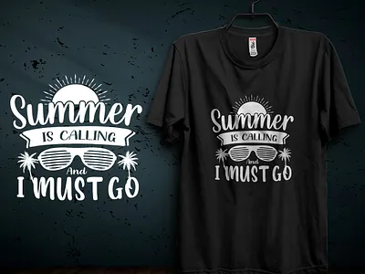 Summer Quotes Typography | Summer T-shirt Designs beach beach t shirt graphic design illustration plam tree summer summer is calling summer t shirt sun t shirt design tshirt typography vector vintage