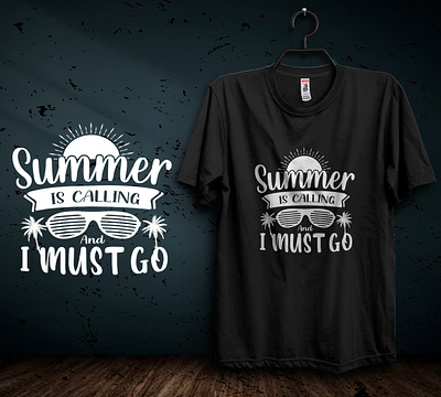 Summer Quotes Typography | Summer T-shirt Designs beach beach t shirt graphic design illustration plam tree summer summer is calling summer t shirt sun t shirt design tshirt typography vector vintage