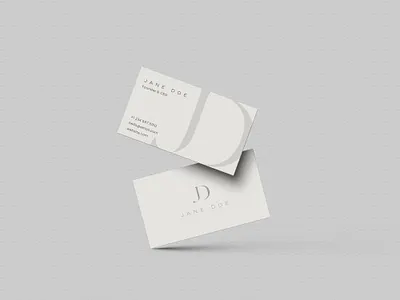 Minimal Luxury Business Card branding business cards design mockup modern print