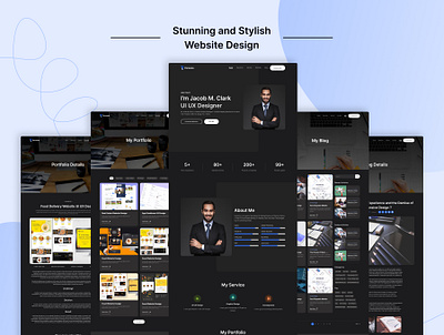 Personal Portfolio Website UI UX Design agency website branding cms design interactions interface landing page minimal modern personal portfolio saas saas design saas product saas website design ui uiux ux web design web development