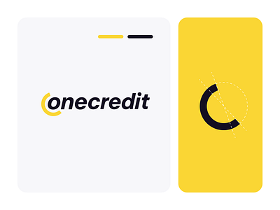 Onecredit: Logotype branding credit design graphic design logo ui vector