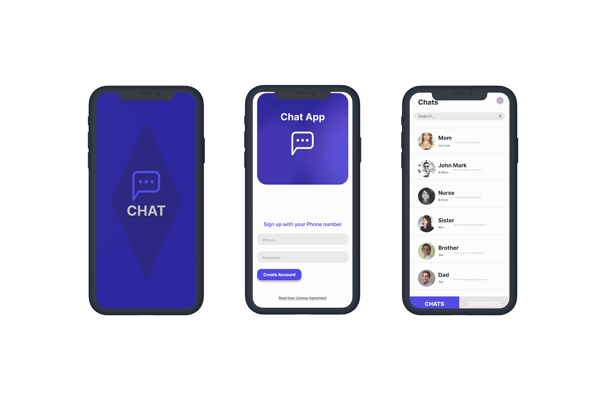 CHAT APP UI/UX DESIGN by Certified on Dribbble