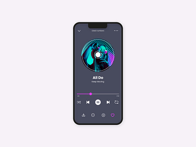 Music Player alldo appdesign dailyui design digitaldesign graphicdesign music player productdesign ui uidesign ux uxdesign visualdesign webdesign
