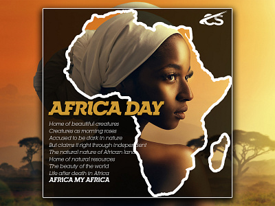 AFRICA DAY branding creativity design flyer design graphic designer illustration