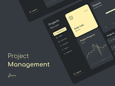 Project Management Dashboard UI Design app design product design project management symphony creative agency ui ui design uiux ux web design