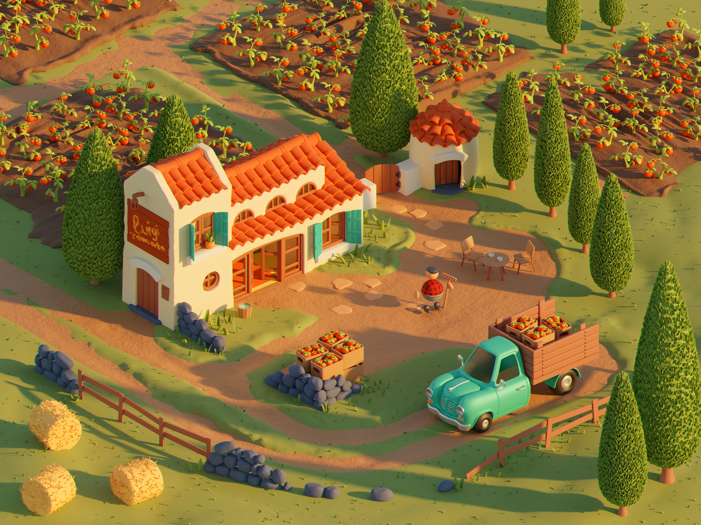 Example of Stylized Illustration For Your Service