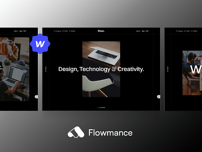 Pitch – Creative Webflow Template creative creativedesign design template webflow template webflowtemplate websitedesign