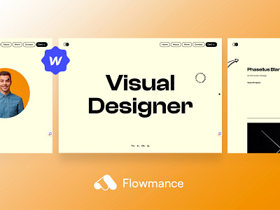 Romeo – Portfolio Webflow Template design template webflow template webflowtemplate websitedesign
