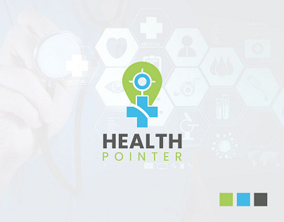 Healthpointer- Logo design (unused) brand identity