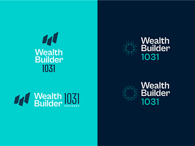 WB1031 1031 blue branding design finance fintech identity logo modern money w wealth