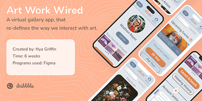 Art Work Wired (UX/UI) Art Gallery App ui