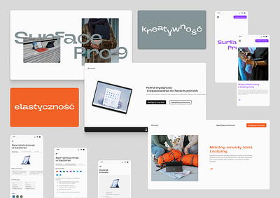 Microsoft Surface Pro 9 - Website Remake figma ui ux web design