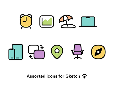 Assorted icons for Sketch icon icons madewithsketch sketch