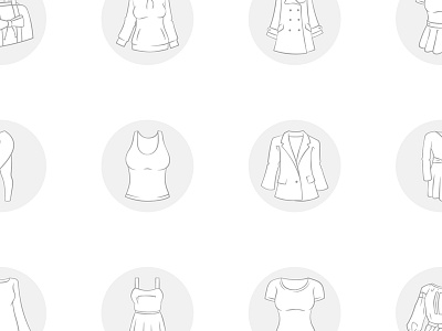 Fashion Icons adobe illustrator branding clothing design fashion graphic design hand drawn hand drawn icon icon design icon set icons illustration user experience ux vector