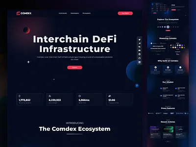 COMDEX WEBSITE blockchain crypto figma illustrator ui uiuxdesign ux web3 website