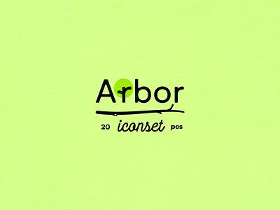 Arbor arbor green icon line logo nature park tree trial vector