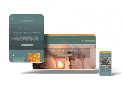 Universal Energy Healing - Site Launch International Yoga Day! branding design graphic design illustration logo typography ui ux web design yoga