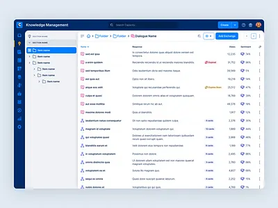 Capacity Knowledge Base b2b saas chat bots conversation design design knowledge base product design saas design software design ui ui design ux web app
