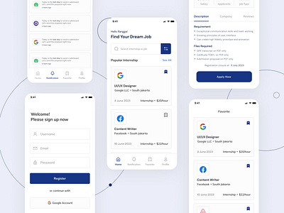 JobQuest - Job Finder App design exploration figma job mobile ui uiux ux