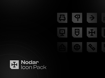 Nodar | Icon Pack architecture barnd black design desion graphic icon icon pack iconpack illustration logo vector visual identity white