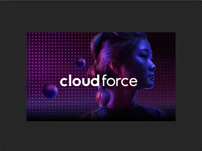 Cloud Force - Logo branding graphic design logo typography vector