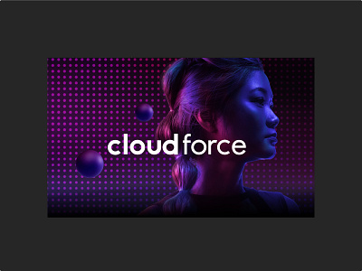 Cloud Force - Logo branding graphic design logo typography vector