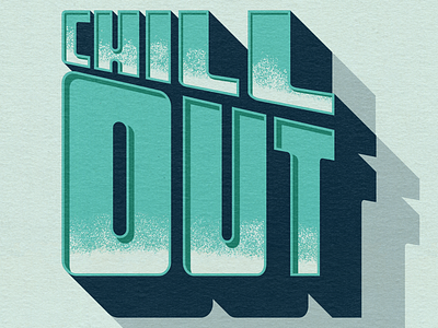 Chill Out branding chill graphic design illustration lettering letters logo type typography vector