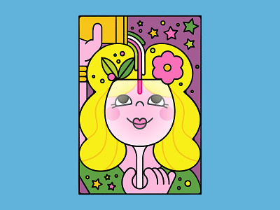 Editorial Illustration for Frankie Magazine 60s 70s character character design cocktails editorial editorial illustration illustration inkygoodness inkygoodness collective make your mark mid century illustration pop art procreate psychedelia psychedelic retro seventies sixties stars