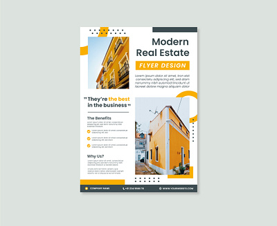 Modern Flyer Design Exploration booklet building flyer graphic design housing marketing minimal modern pamphlet poster real estate sale sales template ui ux yellow