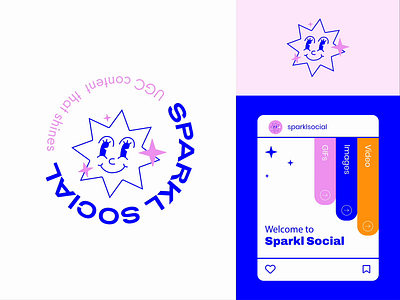 Sparkl Social✨ adobe illustrator animation artwork branding design graphic design illustration instagram logo logo design lotype motion graphics smm social media star vector