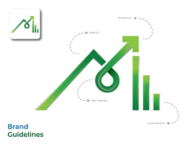 Mustro Financial Growth Logo Design 3d animation app art best logo brand identity branding design illustration ui