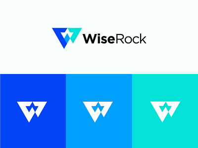 Wise Rock Logo Design. brandidentity branding design flat graphic design icon logo logodesign logodesigner logoinspiration logomaker logomark logos unique vector visualidentity w wicon wlogo ww
