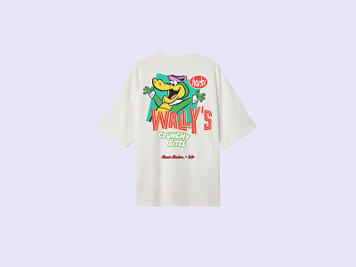 Wally's Crunchy Bites T-Shirt clothing design graphic design hanna barbera illustration merch stamp streetwear tee tshirt