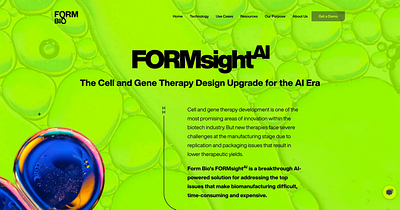 Form Bio Mega Page brand branding creativity marketing