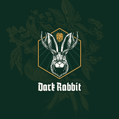 Dark Rabbit branding design figma graphic design illustration logo typography vector