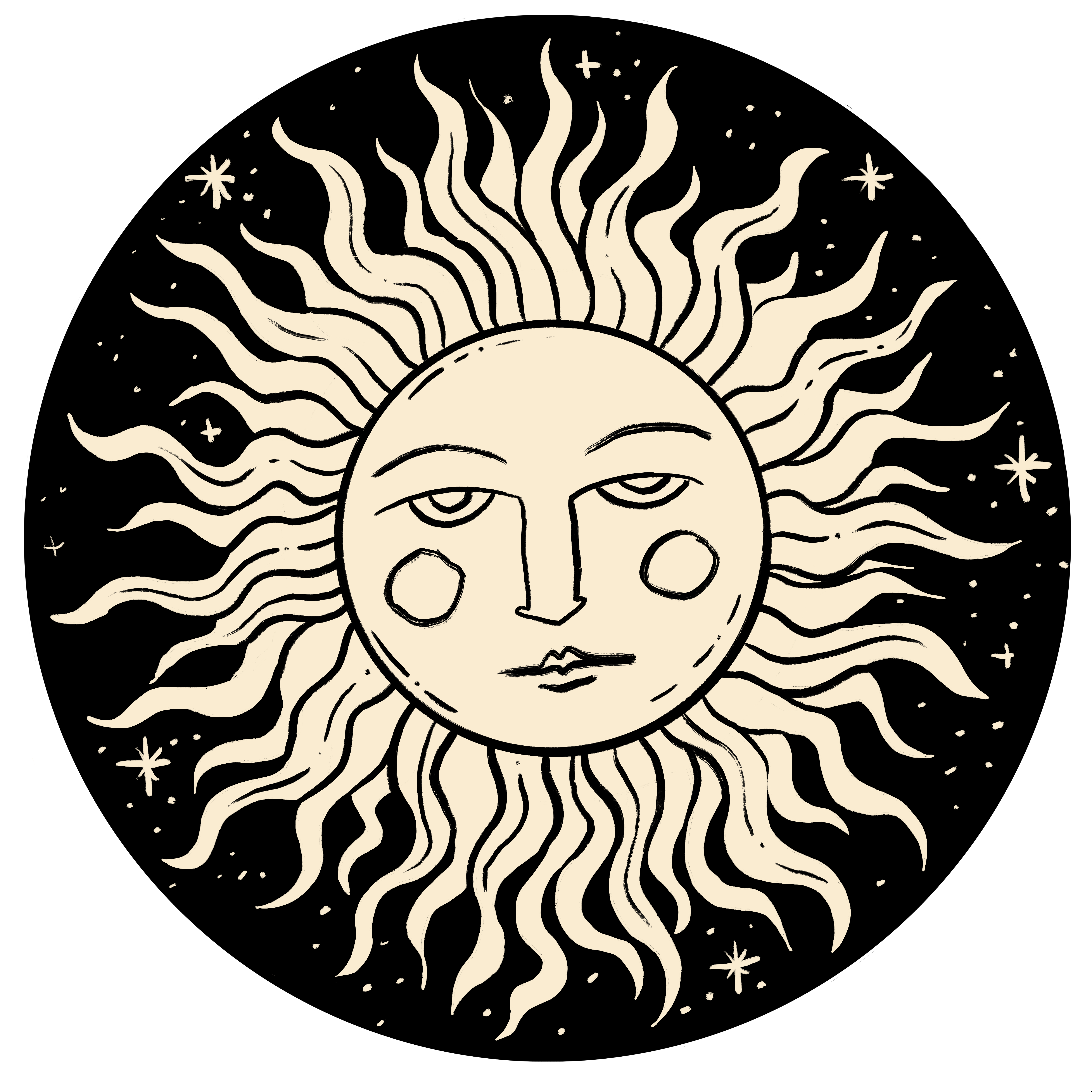 Sun Sticker branding design drawing graphic design illustration logo vector