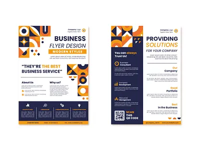 Business Flyer Design Exploration booklet branding business design flat flyer graphic design icon illustration infographic information logo modern pamphlet poster tech ui ux vector