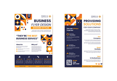 Business Flyer Design Exploration booklet branding business design flat flyer graphic design icon illustration infographic information logo modern pamphlet poster tech ui ux vector