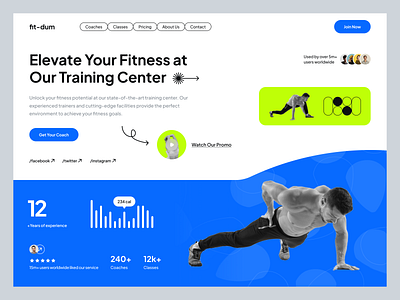 Online Fitness Web App designs, themes, templates and downloadable graphic  elements on Dribbble