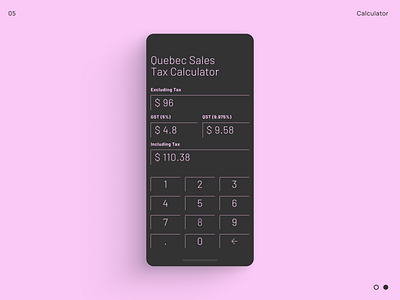 05. Calculator app calculator app clean daily ui duo tone minimal mobile mobile app ui ui challenge ui design user experience user interface ux ux design