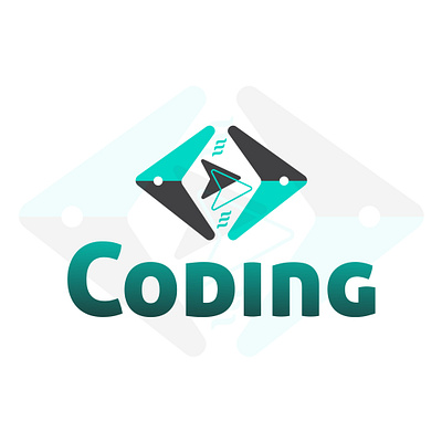 Coding - Logo Design | Minimalist | Modern | Logo brand identity